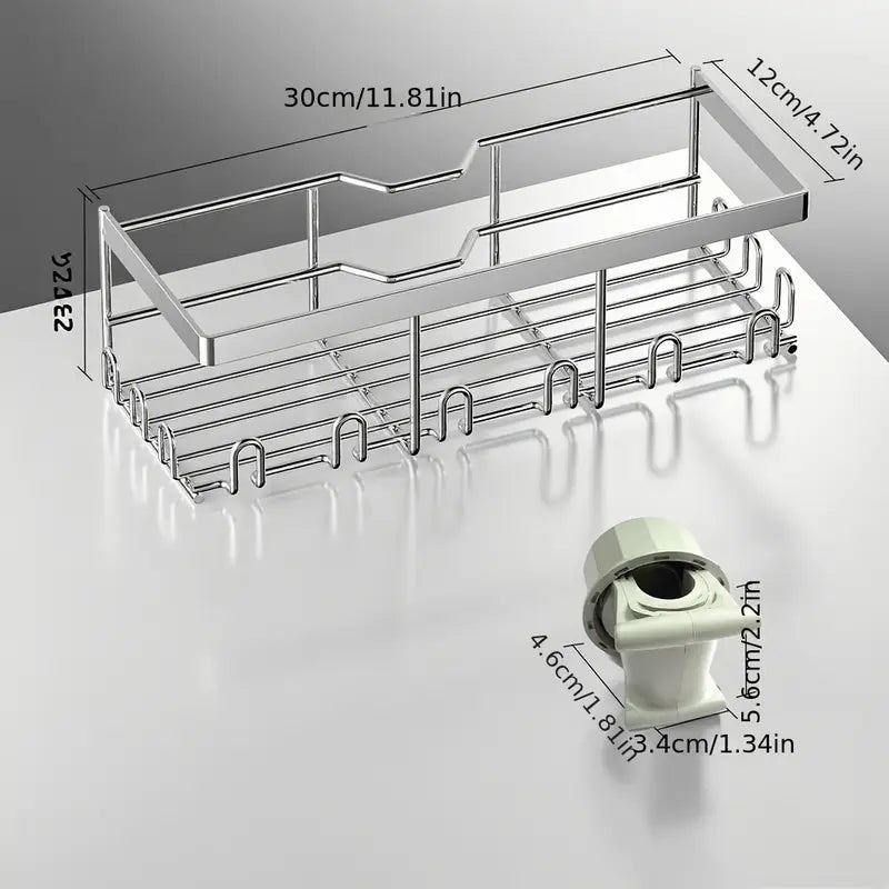 Shower Caddy No Drilling Required White 1pc